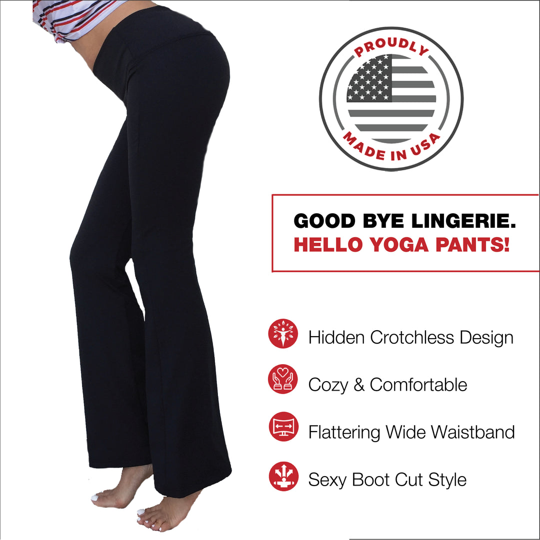 Comfortable, Sexy Boot Cut Yoga Pants | Lingerie Alternative  Srirachawear